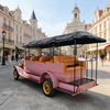 YATIAN LY11N Carro elétrico vintage personalizado rosa e dourado de 11 lugares - ônibus turístico lucrativo em várias cenas