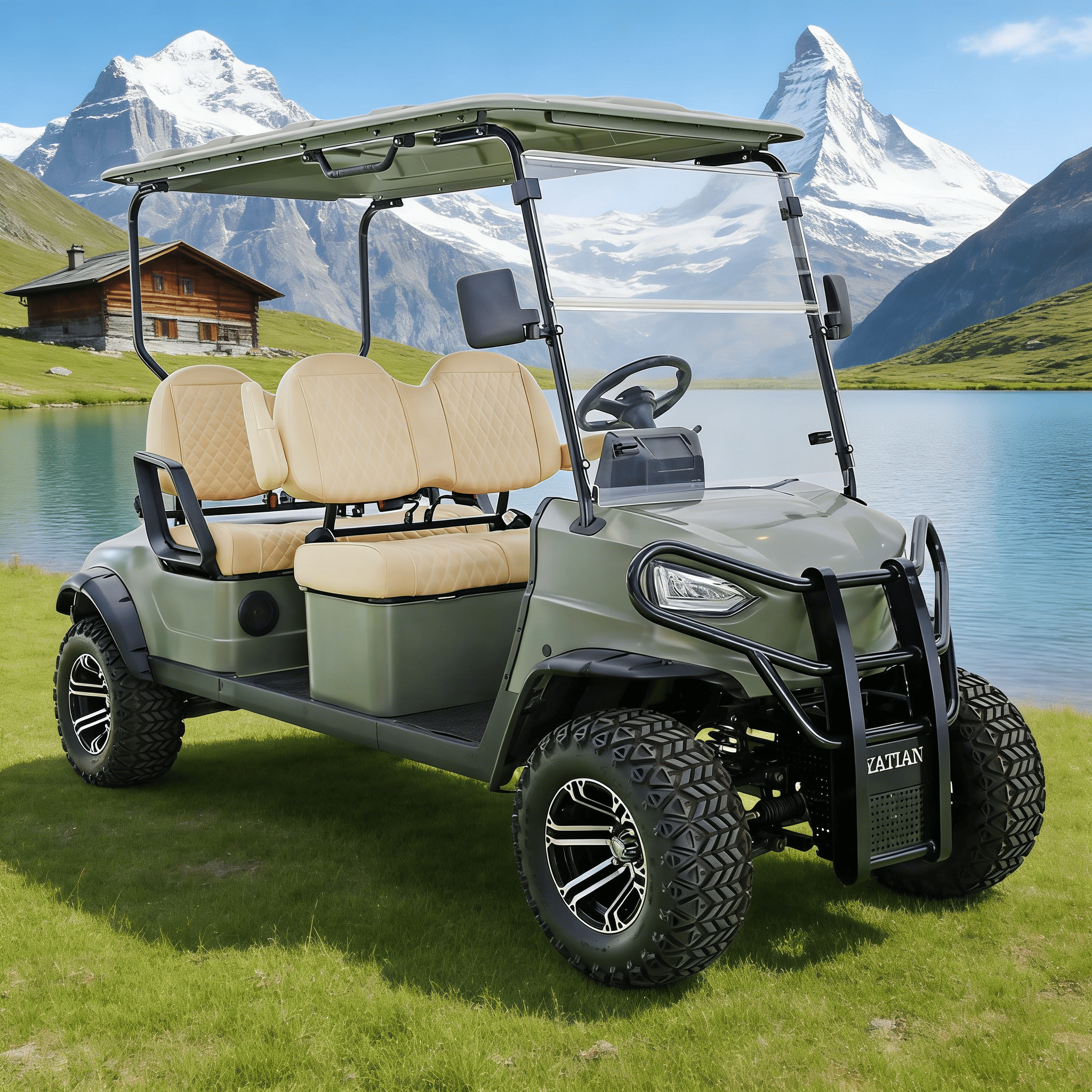 YATIAN GQ04Q Buggy elétrico de caça off-road de 4 lugares