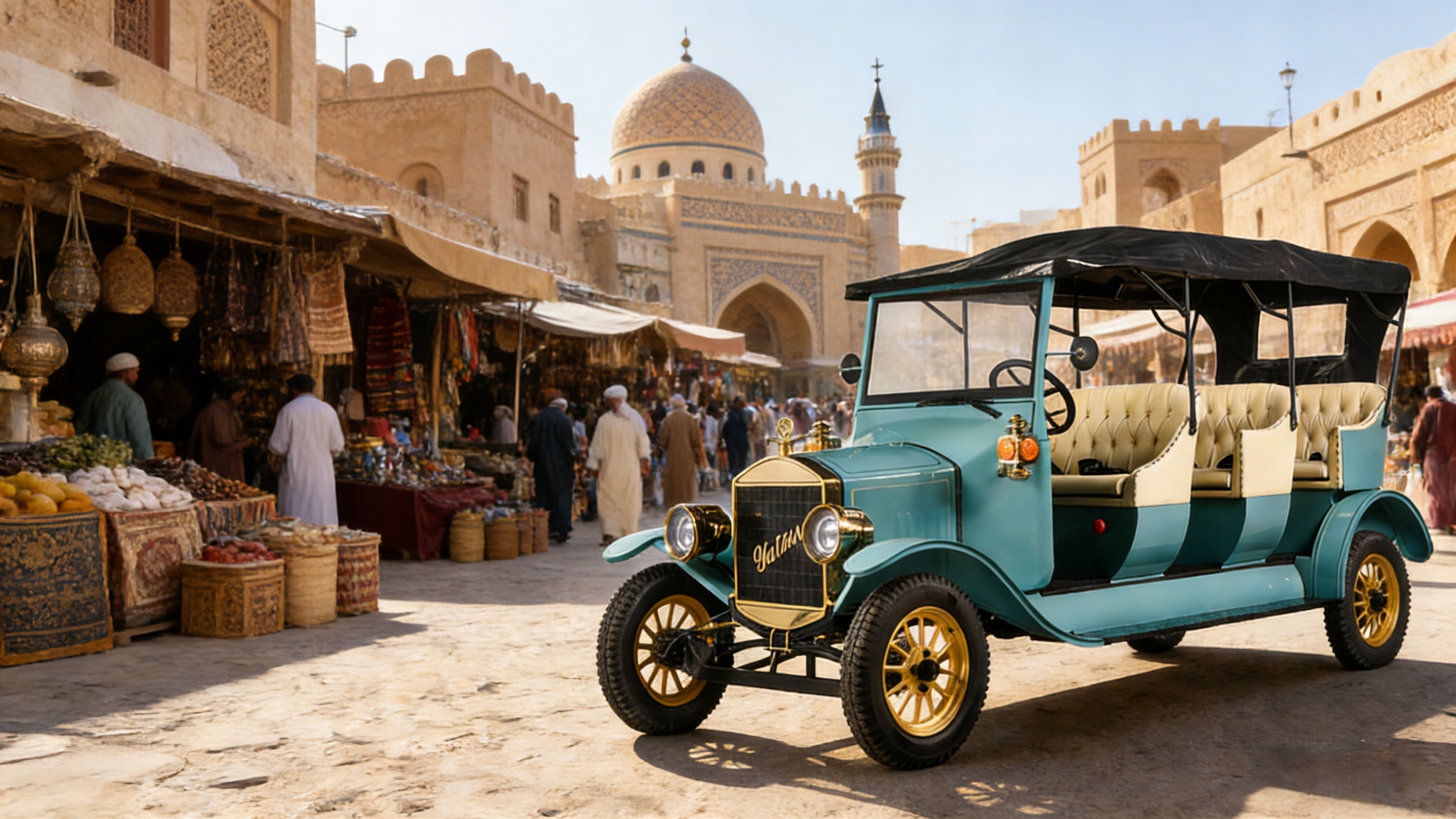 Carrinho de golfe retr&ocirc; cl&aacute;ssico (2)