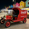 Icônico Food Truck Retro da Coca-Cola - Carrinho de lanches multifuncional famoso na Internet para mercados noturnos (personalizável)