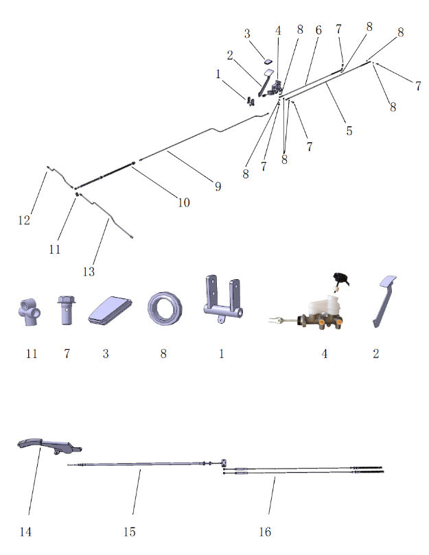 Peças sobressalentes originais para componentes completos do sistema de veículo elétrico clássico LY05B em estoque