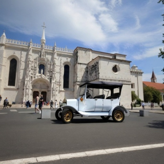 Carro antigo branco multiuso mais colecionável