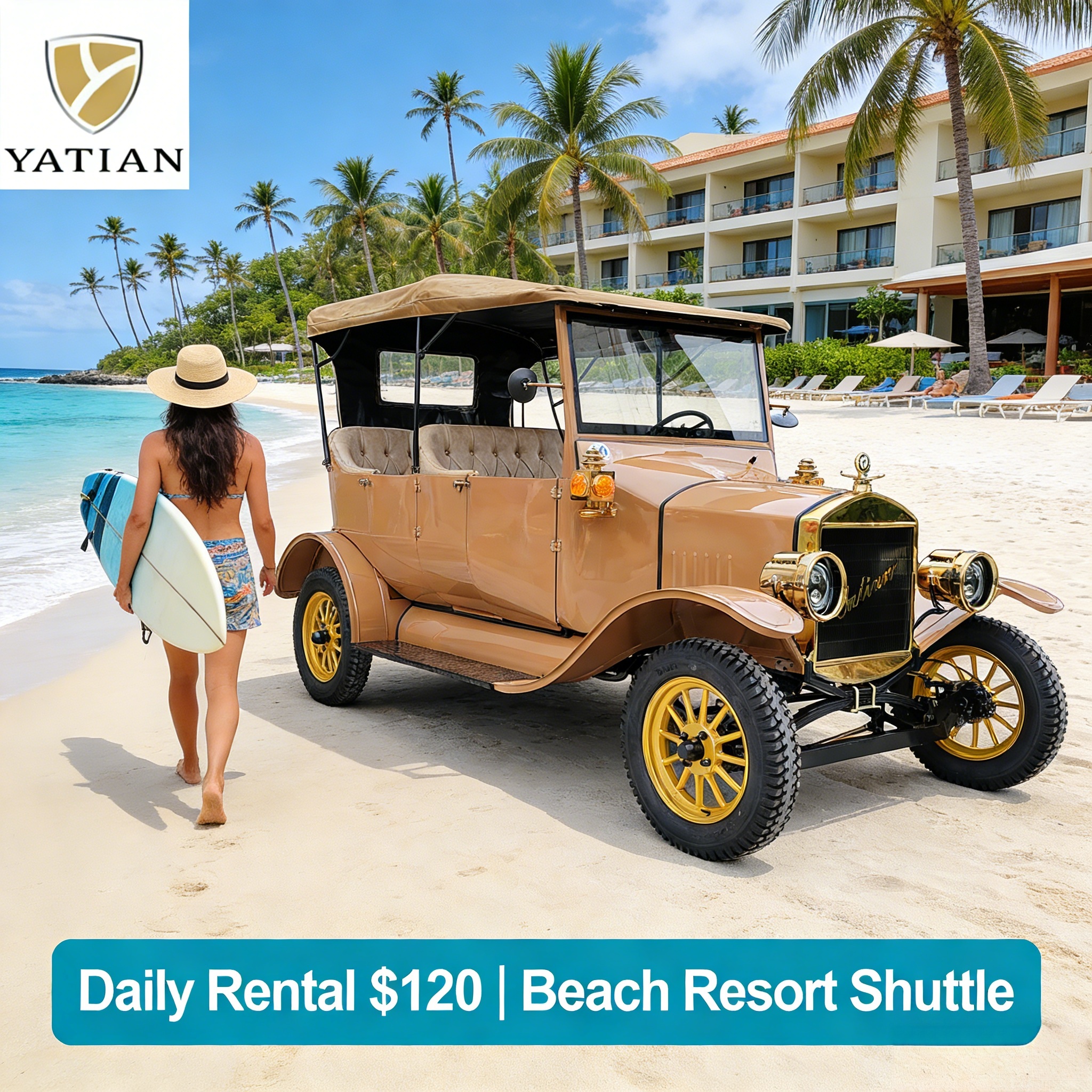 Ve&iacute;culo el&eacute;trico retr&ocirc; comercial Yatian (4)