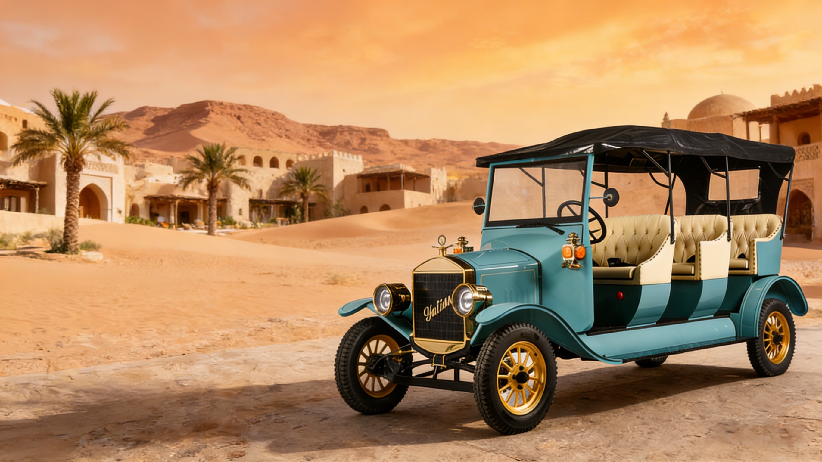 Carrinho de golfe retr&ocirc; cl&aacute;ssico (1)