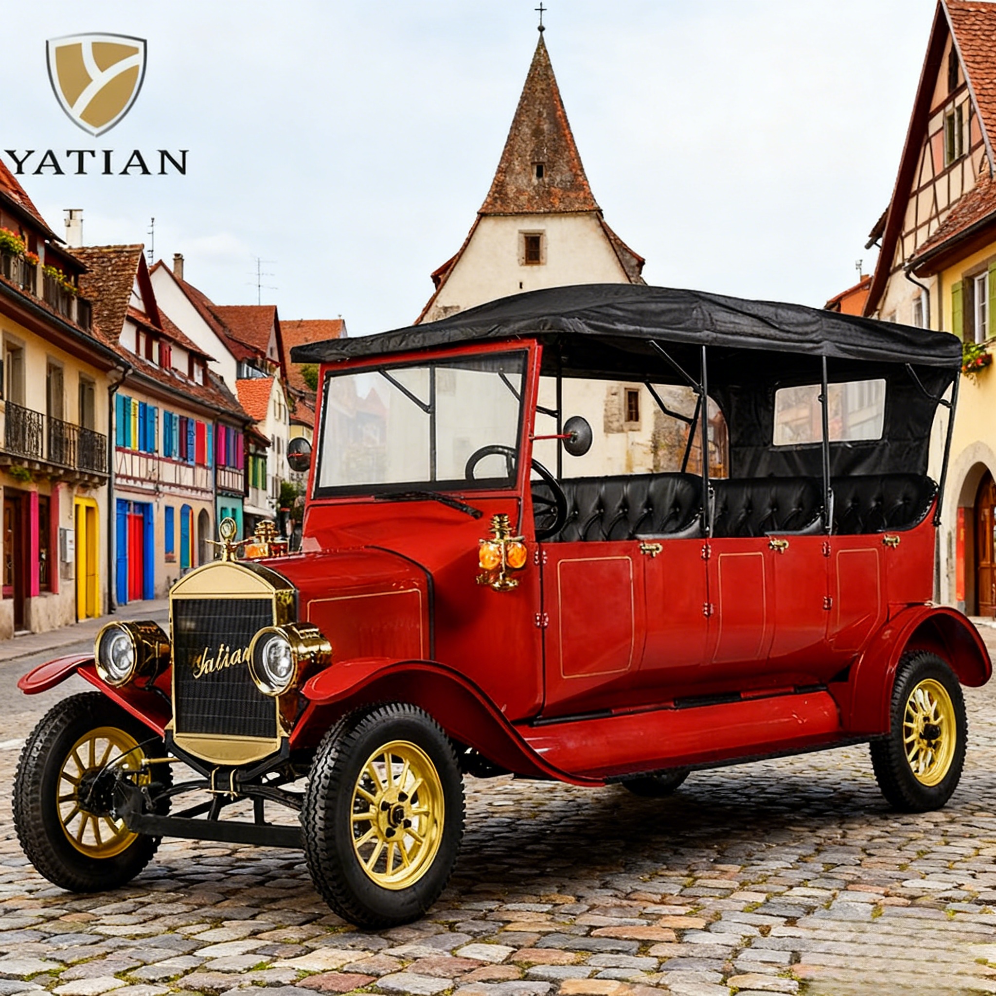 Yatian ly08n preto multiuso multiuso mais colecionável Vintage Black Vintage