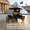 Carro elétrico vintage multiuso 1903 tipo aberto | Certificado EEC, totalmente personalizável para casamentos e resorts