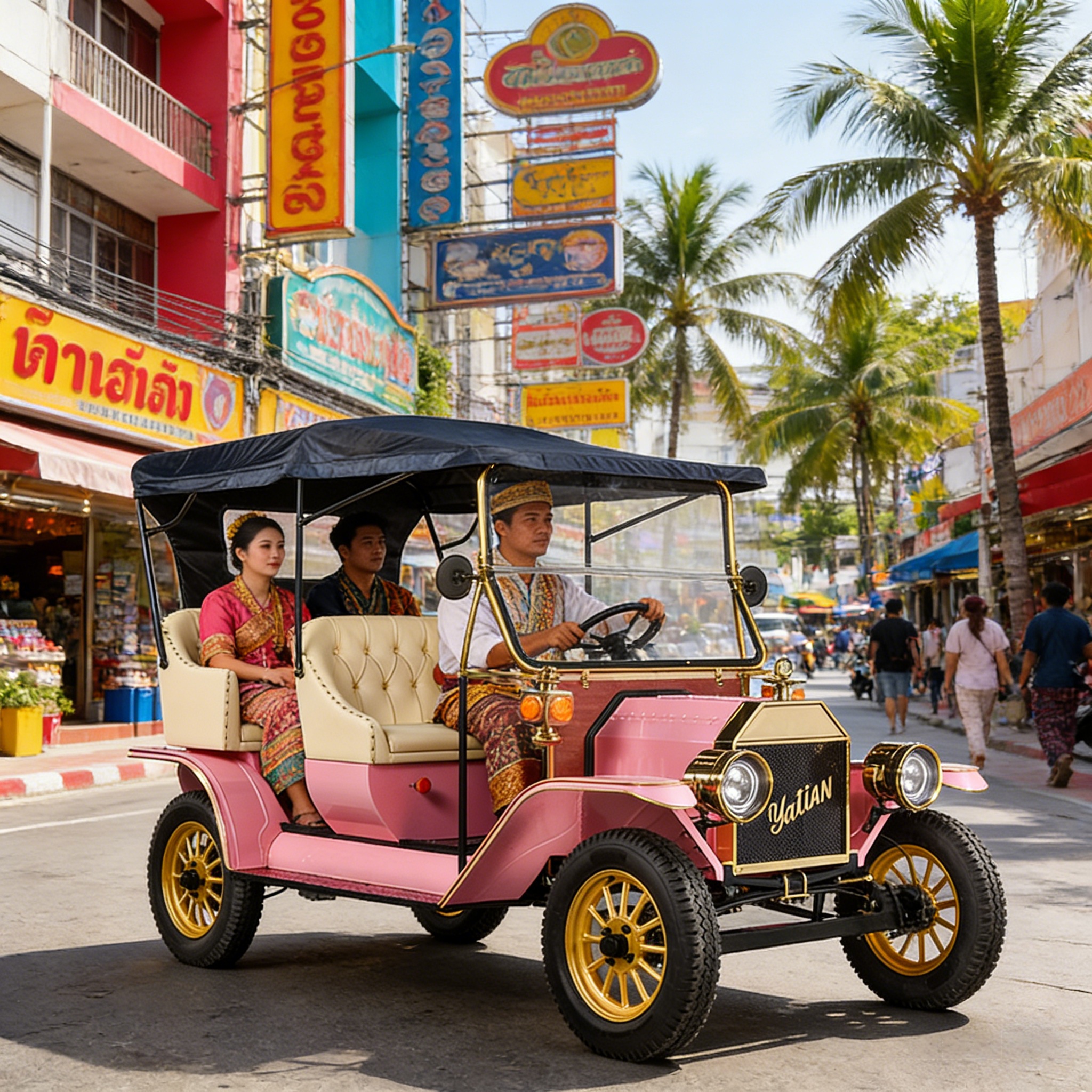 Concierge de casamento e especial do mercado do Oriente Médio - YATIAN Retro Electric Car $ 8.100, ponto de equilíbrio rápido