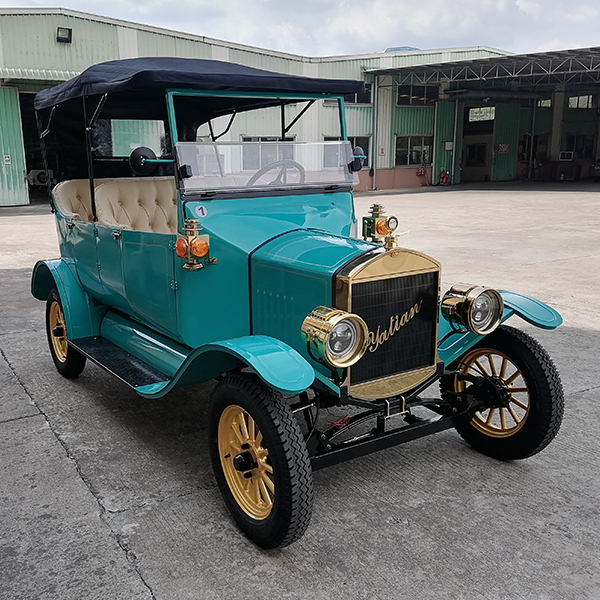 Carro antigo de nova energia