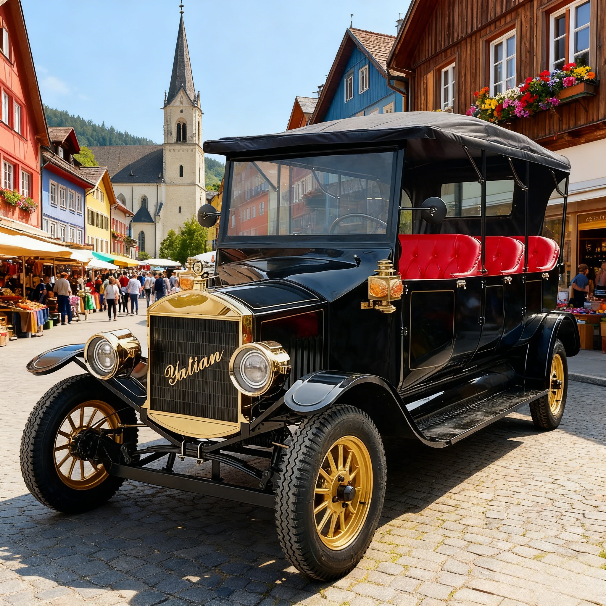 Yatian ly08n preto multiuso multiuso mais colecionável Vintage Black Vintage