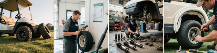 Atualizando para pneus mais silenciosos e suspens&atilde;o