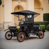 Black LY04A Yatian Manufacturing 1903: um carro antigo retrô instagramável para uma experiência de fuga luxuosa em campos de golfe, hotéis de luxo e resorts