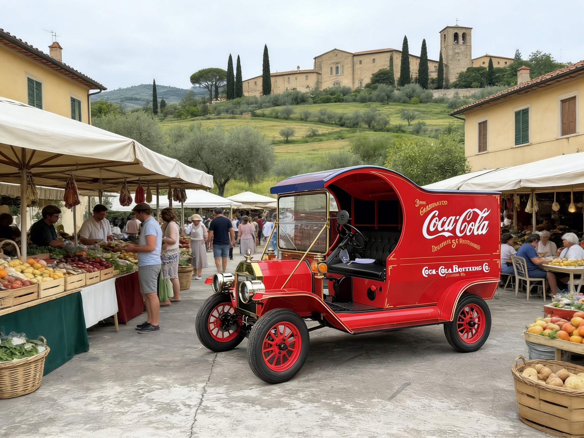 Caminh&atilde;o el&eacute;trico vintage da Coca-Cola YATIAN (1)