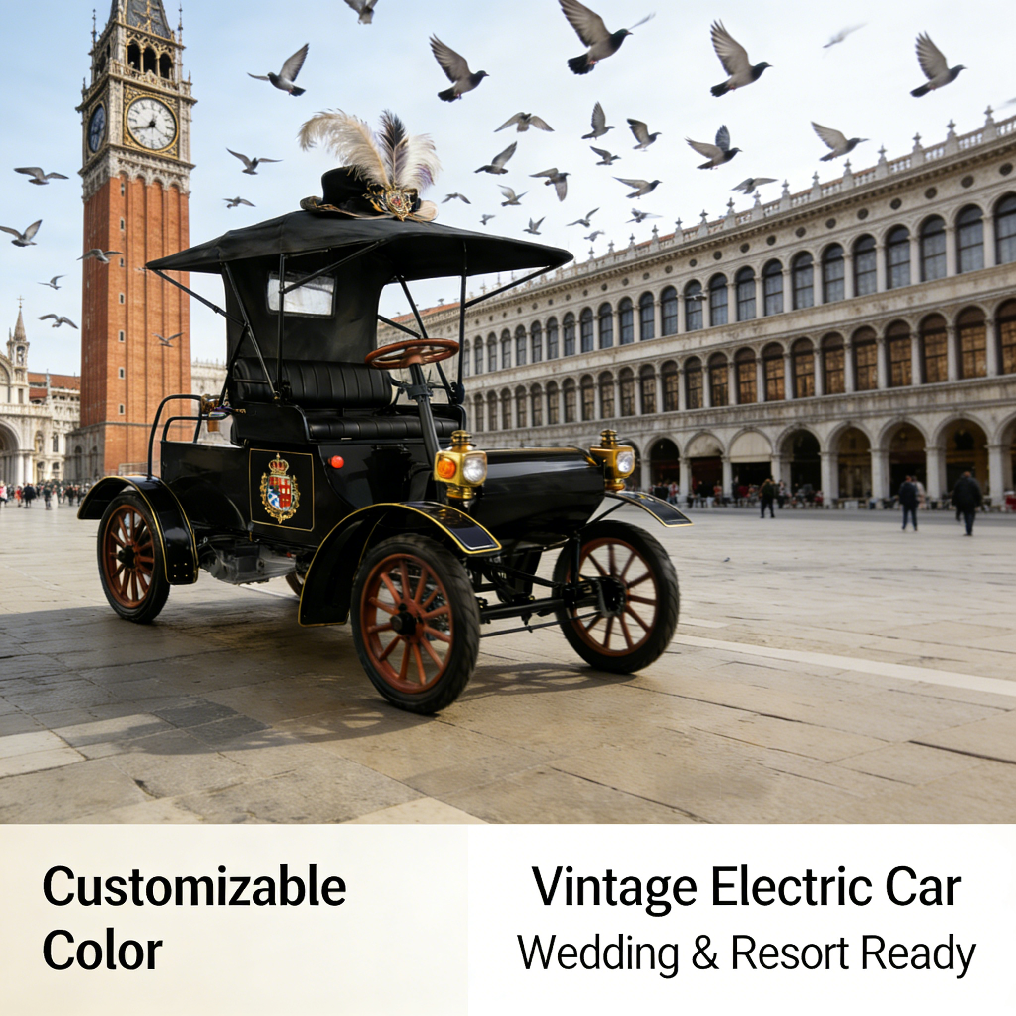 Carro el&eacute;trico antigo
