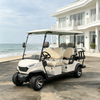 Carrinho de golfe elétrico GQ42C 4 + 2 lugares | Motor 48V 5KW com alcance de 80km